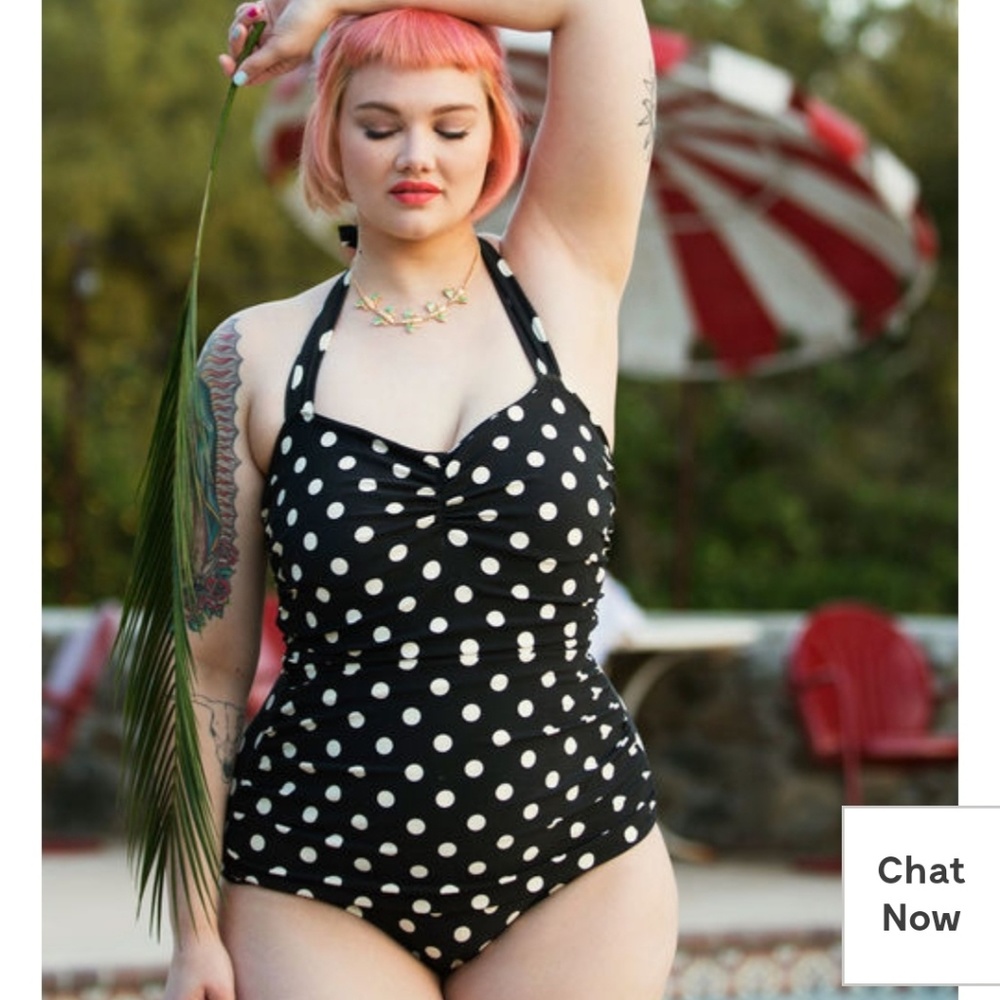 Esther Williams Mod Cloth halter swim suit